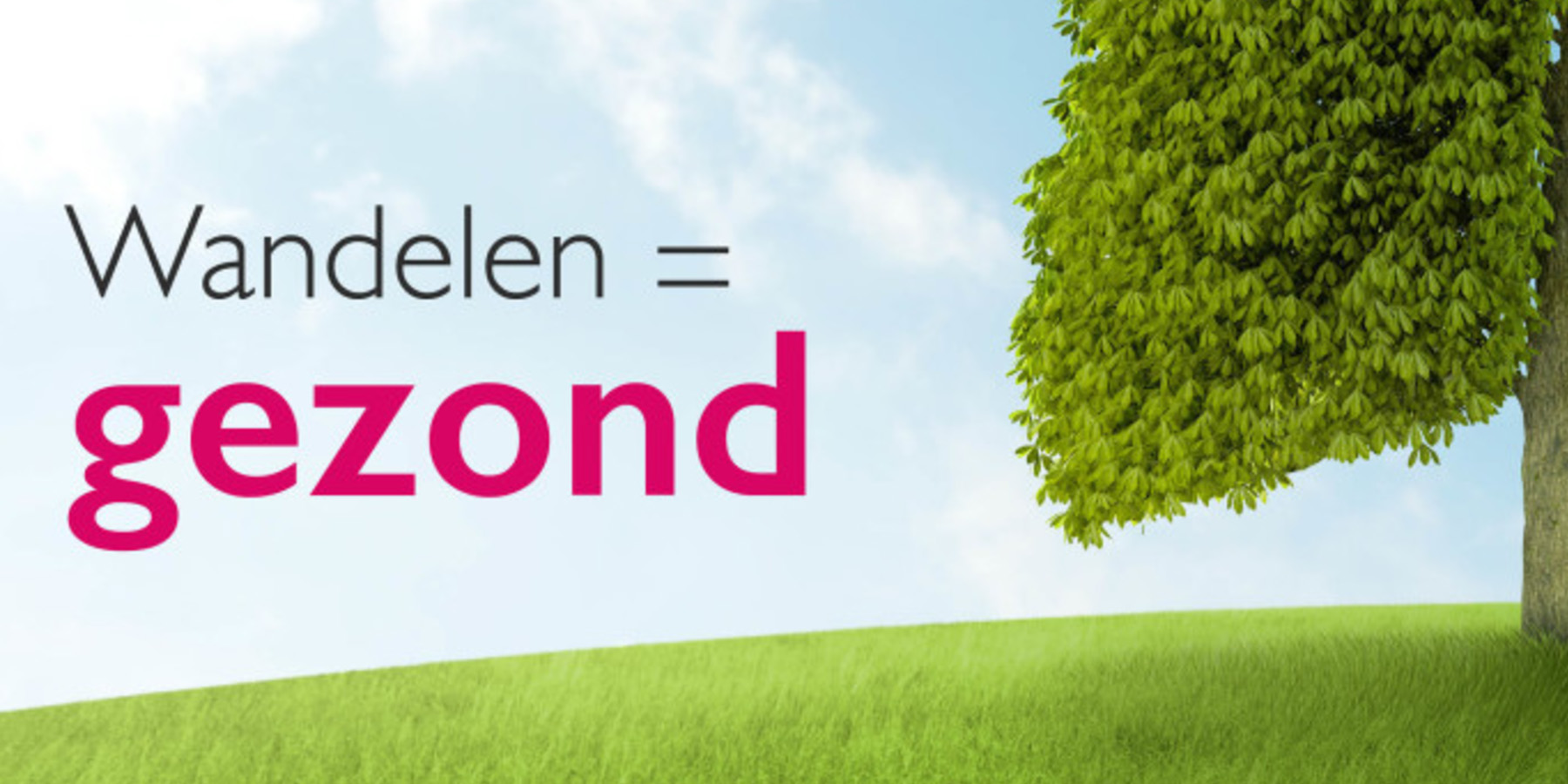 Wandelen is gezond 